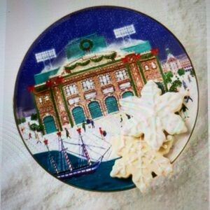 ❤️ ANTHROPOLOGIE HOLIDAY IN THE CITY BOSTON DESSERT PLATE NEW